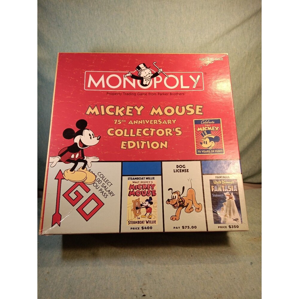 Monopoly Mickey Mouse 75th Anniversary Collectors Edition